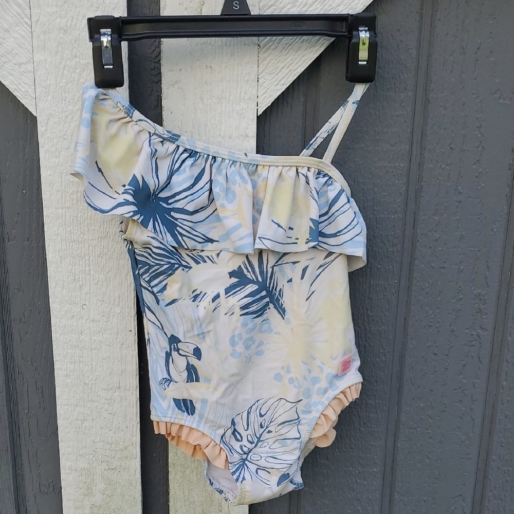 RuffleButts Birds of Paradise Swimsuit